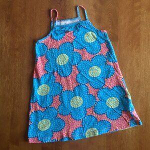 Hanna Andersson Blue Pink Yellow Floral Sundress